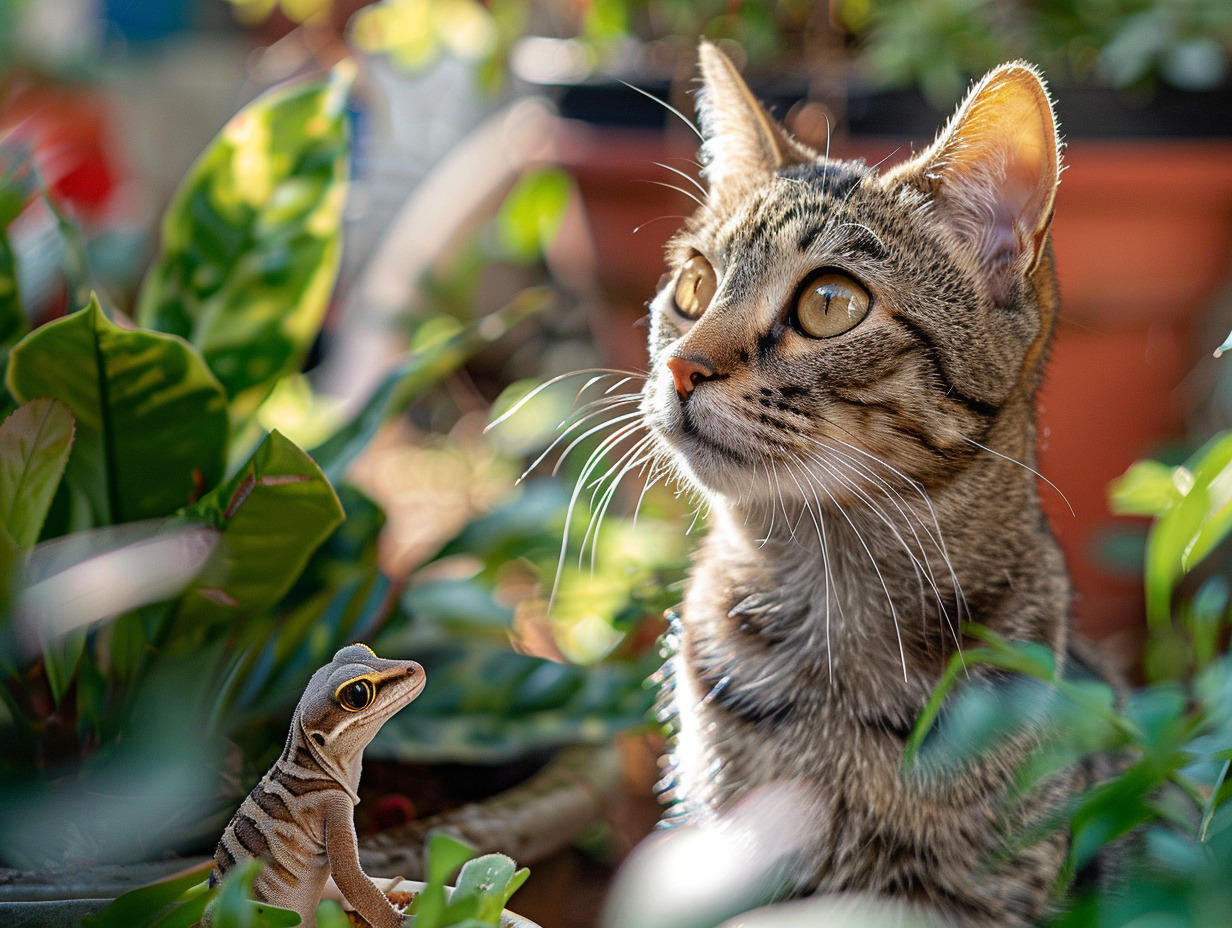 chat lézard