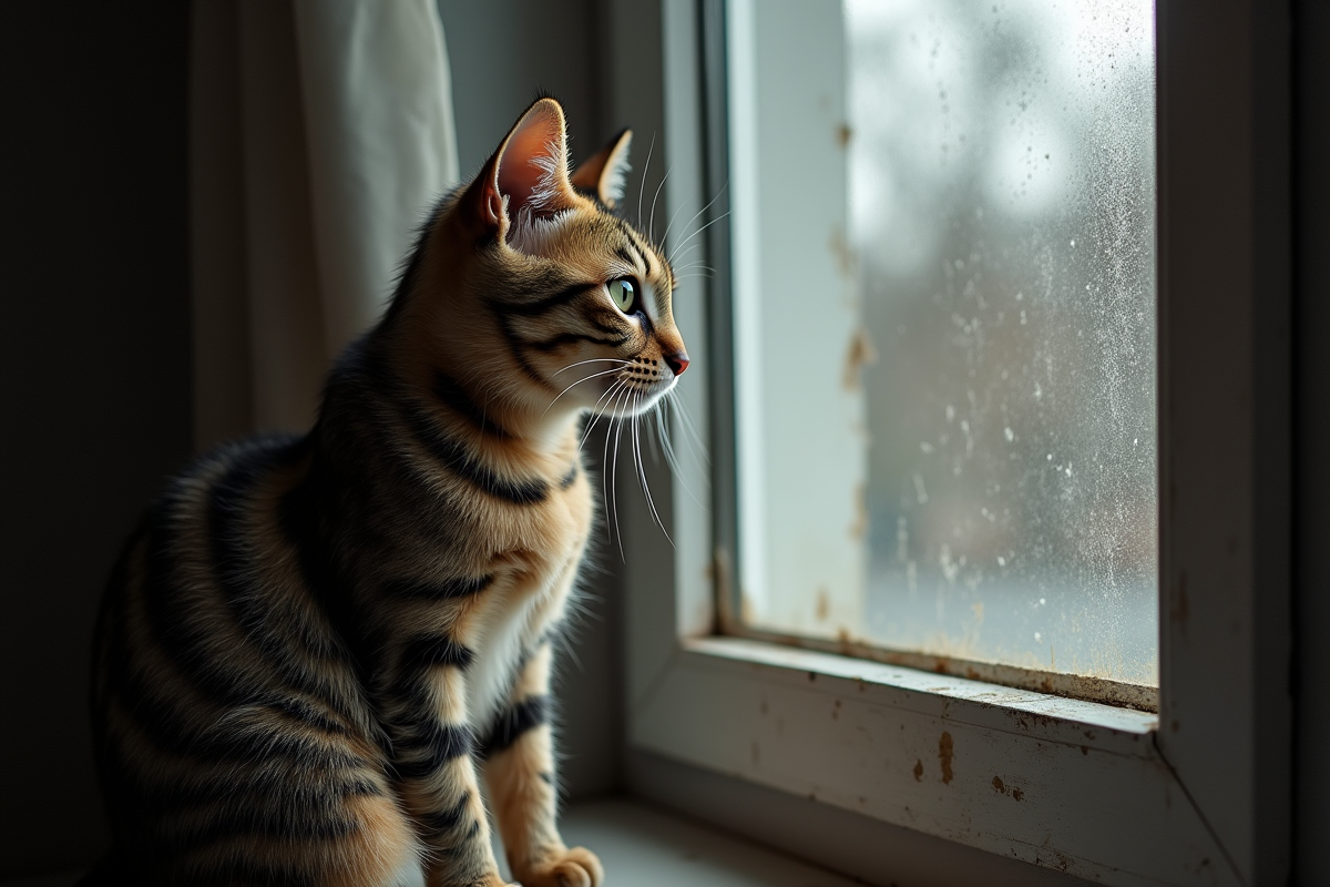 chat maltraité
